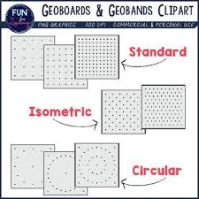 Need Some Geoboard Clipart With Lots Of Options Look No Further This Clipart Set Has Three Types Of Geoboards That Come In Six Clip Art Learning Math Shapes