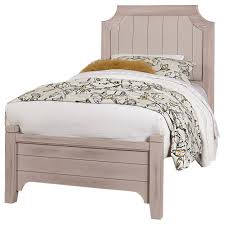Save space without sacrificing style with this charming bed. Laurel Mercantile Co Bungalow Transitional Twin Upholstered Bed Wayside Furniture Upholstered Beds