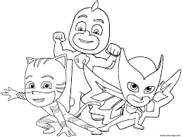 Coloriage pj masks pajama heroes. Coloriage Pyjamasques Super Heros Dessin A Imprimer Pyjamasque Coloriage Coloriage Super Heros Image Coloriage