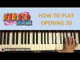 How To Play Naruto Shippuden Opening 20 Empty Heart Piano Tutori Piano Play Naruto Piano Tutorial