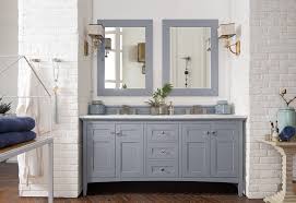 Here's some vanity inspiration to finally kickstart that bathroom overhaul. James Martin 527 V72 Sl 4dsc Palisades 72 Inch Double Vanity In Silver Gray With 4 Cm Santa Cecilia Granite Top Grey Bathroom Vanity Bathroom Vanity Double Vanity
