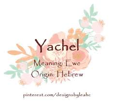 Baby Girl Name Yachel Meaning Ewe Origin Hebrew Name Inspiration Female Character Names Names With Meaning