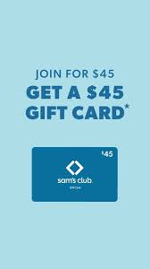 Check spelling or type a new query. Sam S Club Join Get A 45 Gift Card Facebook