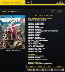 чит коды на фар край 4 на Xbox 360 Far Cry 4 Trejner Trainer 23 1 7 0 Lingon