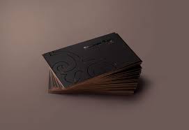 The background layers are also movable to any position. Luxury Black Business Card Mockup