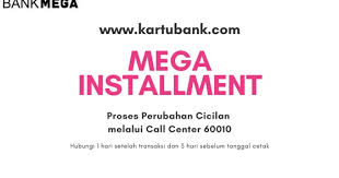 Datangi kantor cabang yang mengurusi kartu kredit, karena tidak semua kantor bank mega menangani kartu kredit 2. Ubah Transaksi Kartu Kredit Bank Mega Menjadi Cicilan Bunga Ringan Kartu Bank