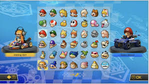 Mario Kart 8 Deluxe Character Selection Screen Mario Kart 8 Mario Kart Super Mario Bros