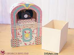 Download Jukebox Box Svg File From Cg Fabulous 50s Paper Craft Projects Paper Crafts Crafts