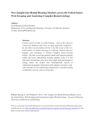 Young professionals account for a larger portion of the population. Pdf New Insights Into Rental Housing Markets Across The United States Web Scraping And Analyzing Craigslist Rental Listings