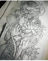 Oriental Dragon Sleeve Tattoos Koi Dragon Tattoo Sleeve Tattoos