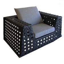 Trelleborg Wicker Rattan Seating Group With Cushions Lounge Chair Outdoor Wicker Chaise Lounge Teak Chaise Lounge