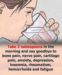 Morning health recipe with two spoons