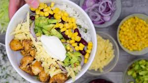 Spicy Chicken Burrito Bowl Recipe Chicken Burritos Burrito Bowls Recipe Healthy Chicken Dinner