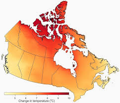 The average temperature is 4 °c (39 °f) in january, and 18 °c (64 °f) in july. Changes In Temperature Canada Ca