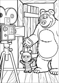 Masha Y El Oso Colorear