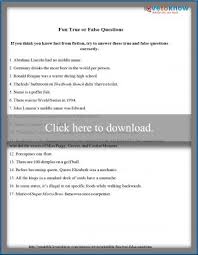 How good is your general knowledge when up against the clock? Printable Fun Trivia Questions Lovetoknow