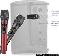 Amazon.com: Aveek Wireless Microphone for Karaoke, 2.4GHz ...