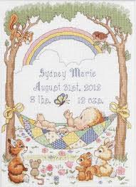 Our Little Blessing Birth Record Cross Stitch Kit