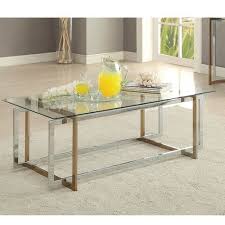 Beliveau Coffee Table Contemporary Coffee Table 3 Piece Coffee Table Set Glass Top Coffee Table