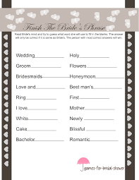 Free Printable Finish The Bride S Phrase Game Bridal Shower Games Free Printables Printable Bridal Shower Games Wedding Shower Games