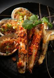 Razor Clams Cooked On The Coconut Grill With Hoi An Chilli Sauce Filipino Recipes Cantonese Food Asian Recipes