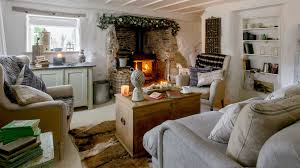 Scandinavian Style Thatched Cottage In Cornwall Nonagon Style Country Style Living Room Cottage Living Rooms Living Room Without Tv