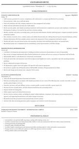 What are the primary responsibilities of your finance department? Finance Administrator Resume Sample Mintresume
