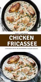 Classic French Chicken Fricassee Recipe Recipe Chicken Fricassee Chicken Recipes Chicken Fricasse Recipe