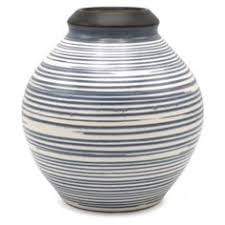 Black And White Striped Vase Blue And White Striped Vase In 2020 Striped Vase Blue And White Vase