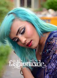 Bright aqua blue hair dye with green undertones; Diy How To Dye Dark Hair To A Blue Based Turquoise Fashionicide Fashion Makeup And Beauty With A Difference