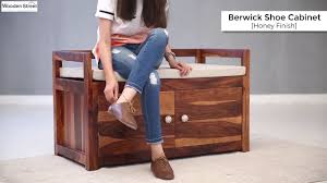 A wide variety of shoe cabinet design options are available to you, such as appearance, folded, and specific. Shoe Rack Buy Berwick Shoe Cabinet With Seat Low Price Youtube