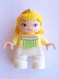 Bricklink Minifig 47205pb034 Lego Duplo Figure Lego Ville Child Girl White Legs Bright Light Yellow Top Yellow Hair With Diadem Princess Amber Duplo Sofia The First Bricklink Reference Catalog