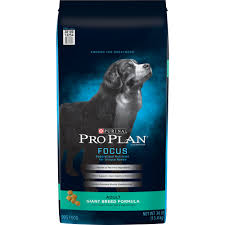 Large breed puppies will end up weighing more than 51 pounds. Purina Pro Plan Focus High Protein Giant Breed Formula Dry Dog Food 34 Lbs Petco