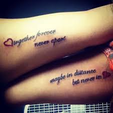 Best tattoo saying for the marines. Romantic Double Quote Tattoo For Couple On Arms Tattooimages Biz