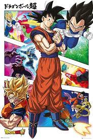 Dragon ball super will follow the aftermath of goku fierce battle with majin buu, as he attempts to maintain earth fragile peace. Amazon Com Dragonball Super Manga Tv Show Poster Goku Panels Size 24 X 36 Posters Prints