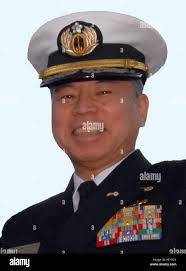 U.S. Navy Vice Adm. John M. Bird, commander of the U.S. 7th Fleet, and Vice  Adm. Masahiko Sugimoto, the commander-in-chief of the Self Defense Fleet  from the Japan Maritime Self-Defense Force (JMSDF),