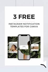 Free Instagram Notification Templates For Canva Em 2020 Identidade Visual Identidade