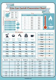 Premium Magnetic Kitchen Conversion Chart Includes Free