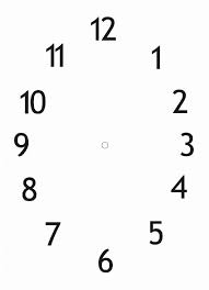 clock template clock face printable clock face