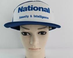 National Amenity & Intelligent Cap Hats Vintage 90s National Made in Japan  Snapback Hat Cap