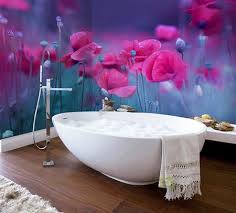 Tu peux voir notre petite salle de bain , toute blanche sur le forum. Lambris Pvc Imprime Photo Paysage Fleur Sdb Douche Baignoire Atelier Wybo