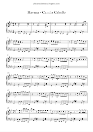 Play Popular Music Havana Camila Cabello Piano Sheet Music Flute Sheet Music Free Sheet Music