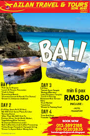 Selain terkenal eksotik akan kekayaan budaya dan tradisi tempatan, bali juga dikenali sebagai pelabuhan utama bagi para pasangan pengantin b. Pakej Pakej Percutian Murah Percutian Ke Bali 4 Hari 3 Malam Cuma Rm380 Seorang Minimum 6 Orang