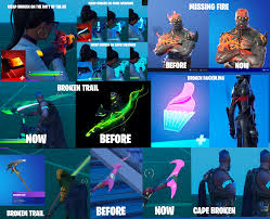 A recent content update added environmental campfires into the game . Too Many Broken Cosmetics In Fornite R Fortnitebr