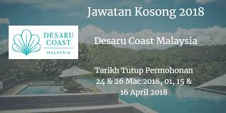 Jawatan kosong columbia asia hospital 2018. Jawatan Kosong Desaru Coast Malaysia 24 26 Mac 01 15 16 April 2018 Guest Service Agent Room Attendant Bartender