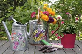 7'' h x 7'' w x 8'' d; How To Revive Old Watering Cans And Make Them Cute Again