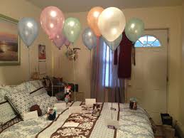 Balloon Surprise Birthday Decoration Ideas For Husband At Home Pin By Christina Ann On Gift Ideas Presents For Your Boyfriend Birthday Surprises For Her Birthday Decorations At Home