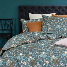 milton floral print duvet cover in cotton percale floral print la redoute interieurs la redoute housse de couette couette parure de lit