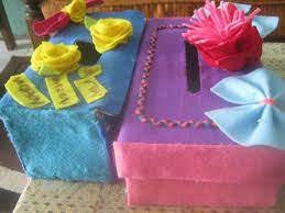 Tempat tisu travel | membuat tempat tisu tanpa dijahit dari kain perca. Siswa Kelas Iv Olah Kardus Bekas Menjadi Kotak Tisu