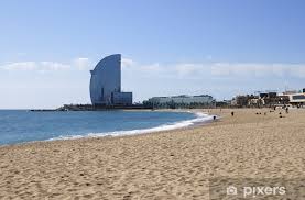 In feite wordt het barcelonese strand onderverdeeld in 8 deelstranden: Aufkleber Strand Bei Barcelona Spanien Pixers Wir Leben Um Zu Verandern